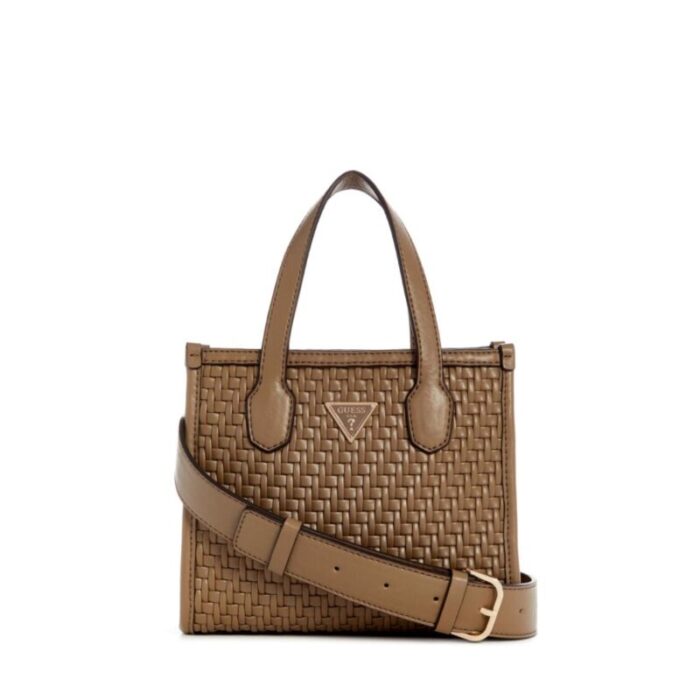 guess silvana 2 comp mini totedark taupe 240905091039