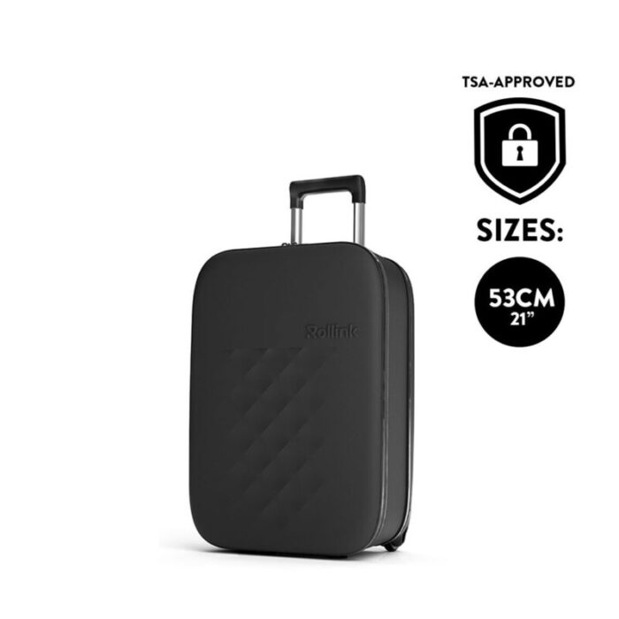 rollink vega ii flex 21 collapsible carryon suitcase black 240801015253