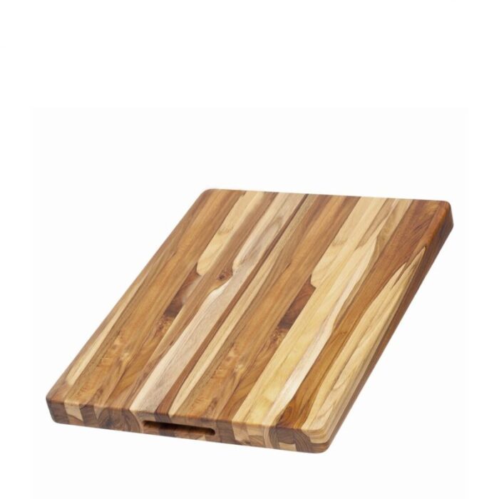 teak haus cutting board edge grain rectangle with hand grip 106 tkhs010088 241014023735